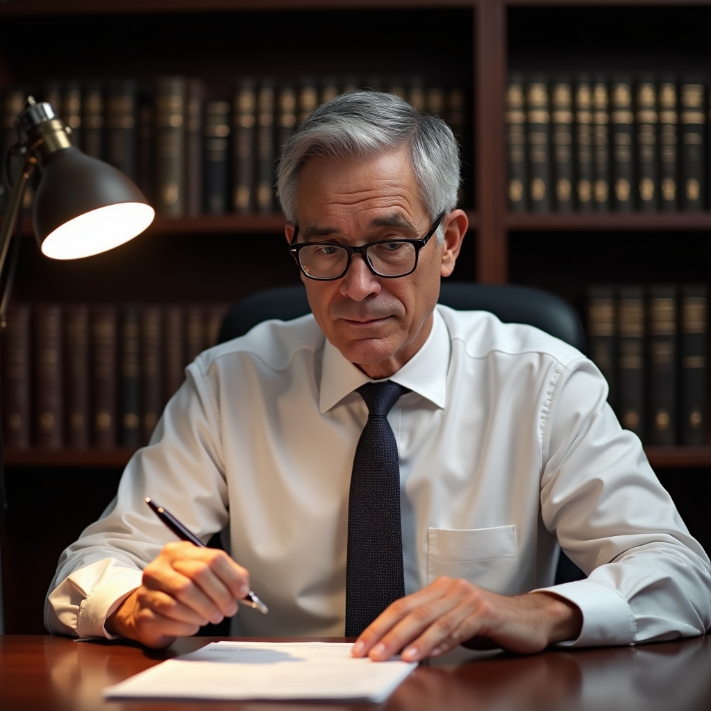 Expert consultant reviewing consumer complaint documents at desk